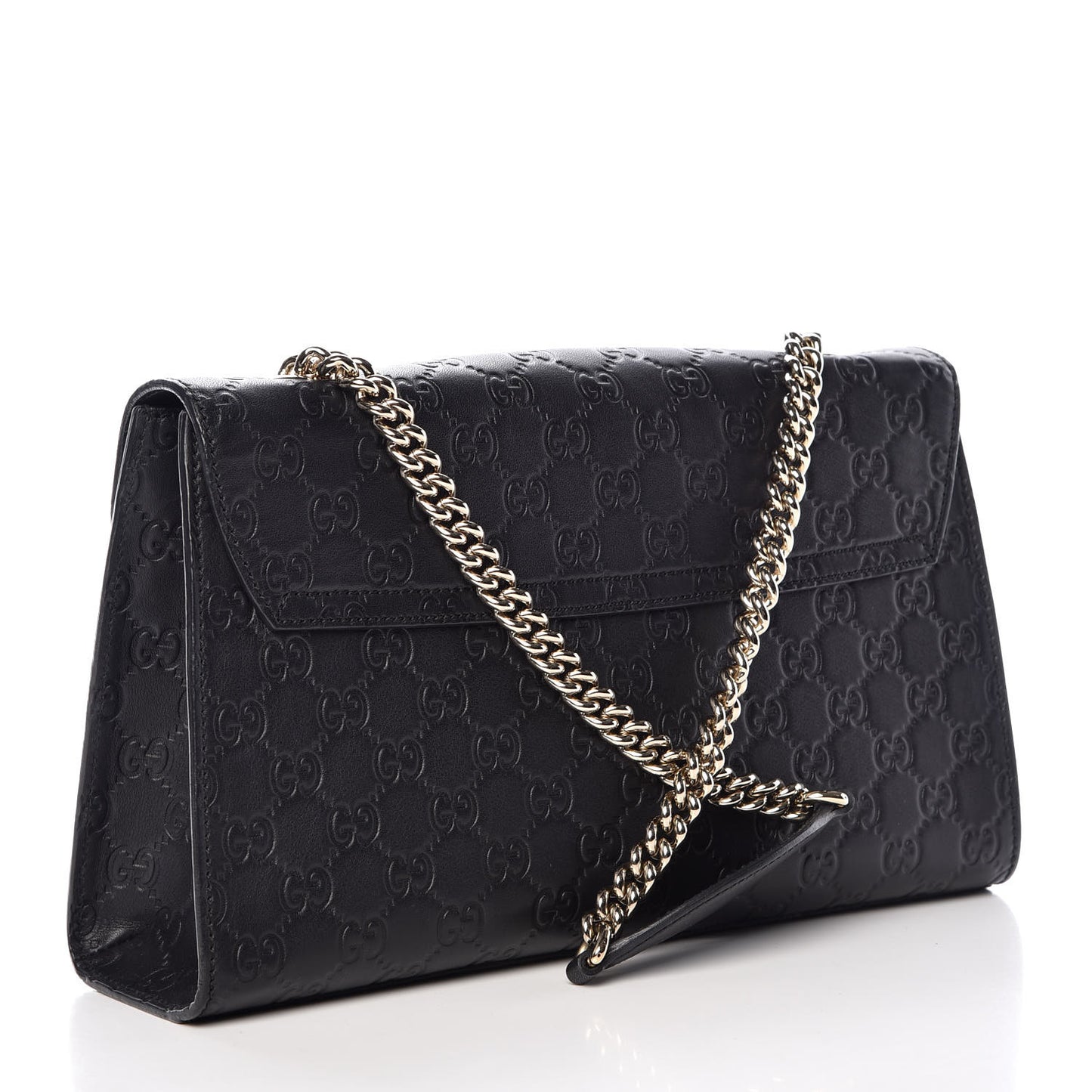 Guccissima Medium Emily Chain Shoulder Bag Black
