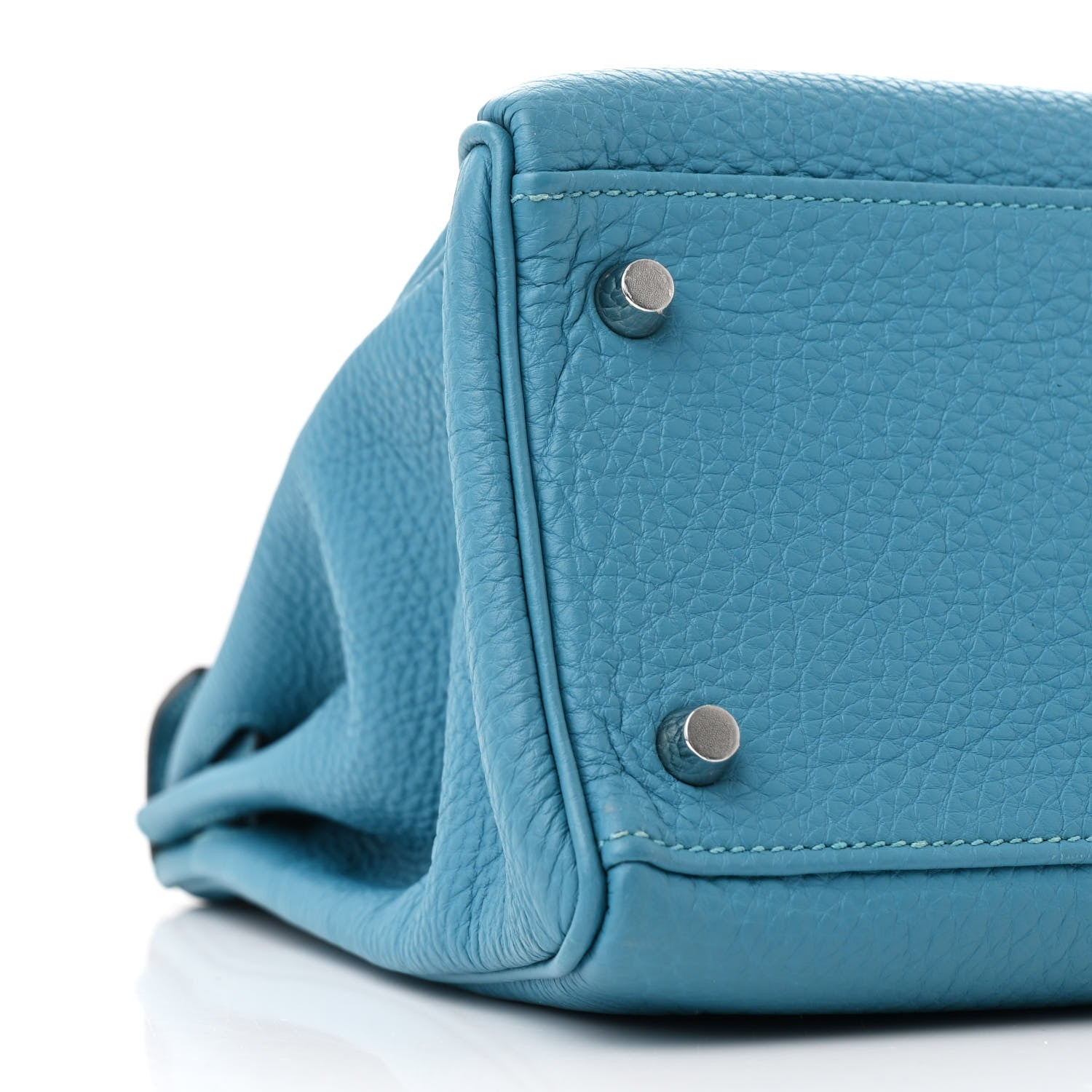 Hermes Togo Kelly Retourne 32 Turquoise 9 of 10