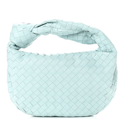 Bottega Veneta Nappa Intrecciato Teen Jodie Hobo Teal Washed 1 of 9