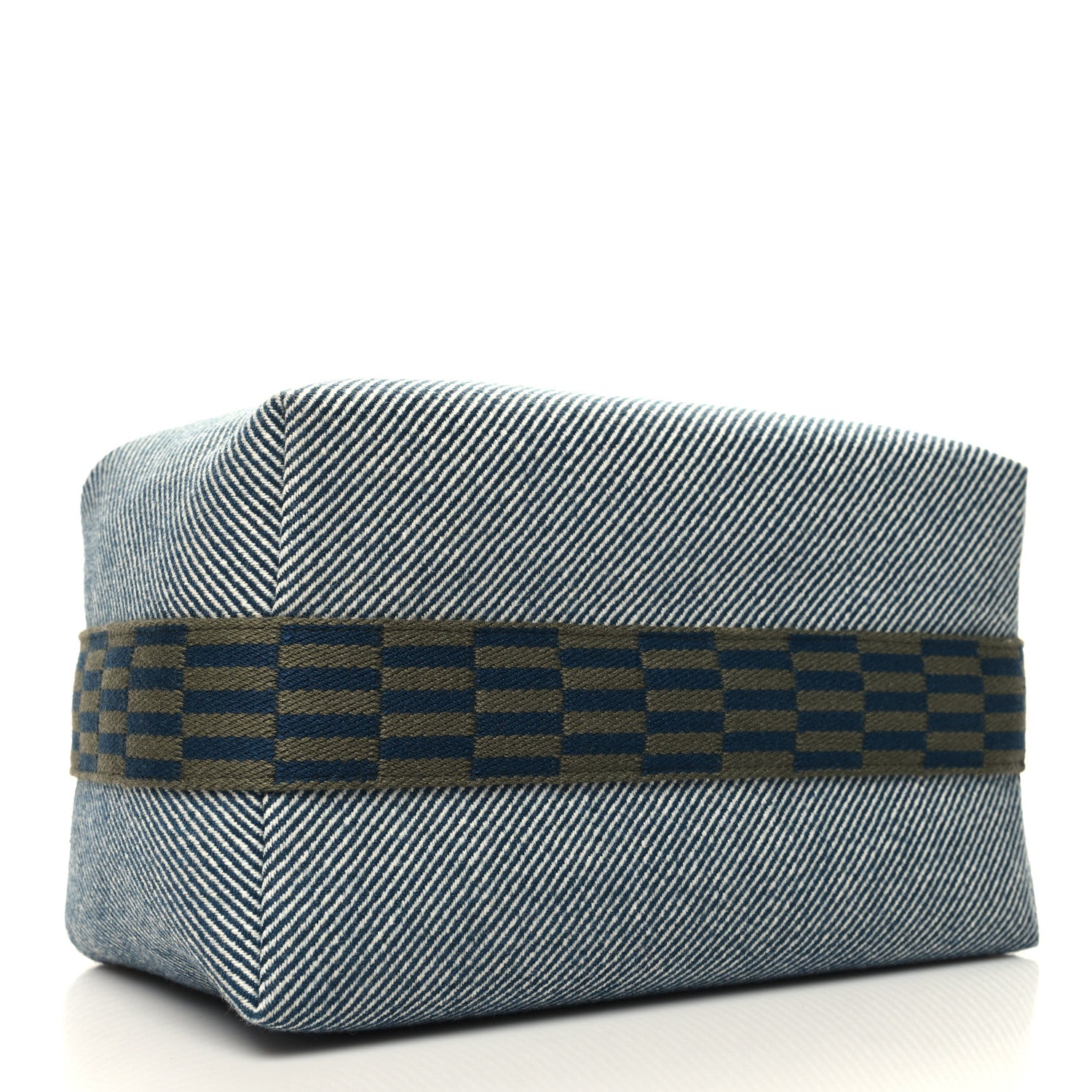 Hermes Wool Large Bride-A-Brac H Natte Pouch Bleu Abysse 4 of 9