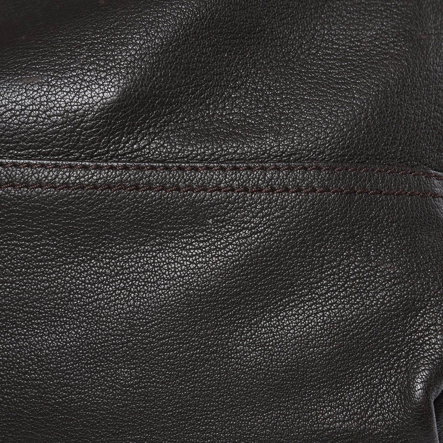 Sugar Goatskin Large Pandora Dark Brown