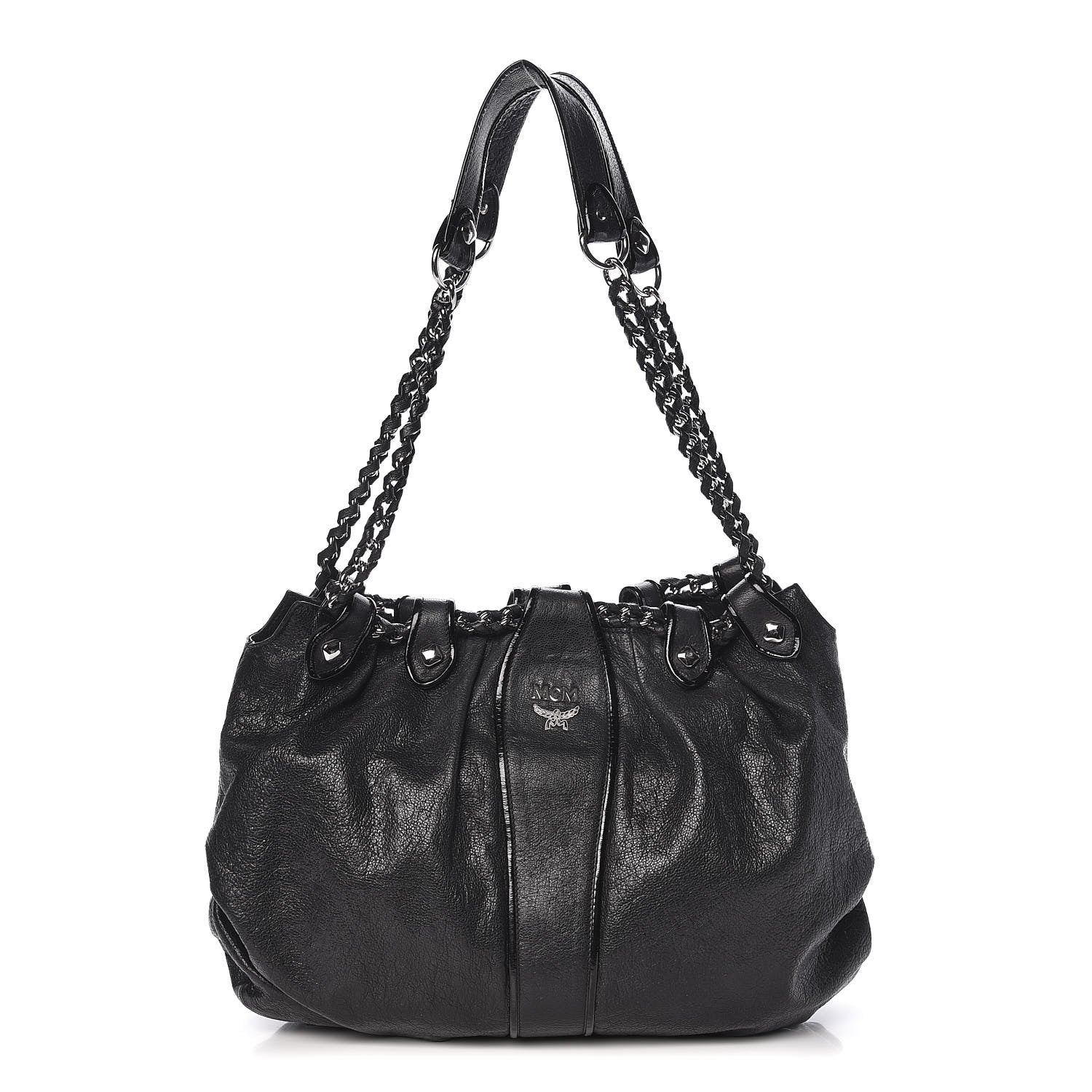 MCM Calfskin Large Notte Hobo Black 1 of 14