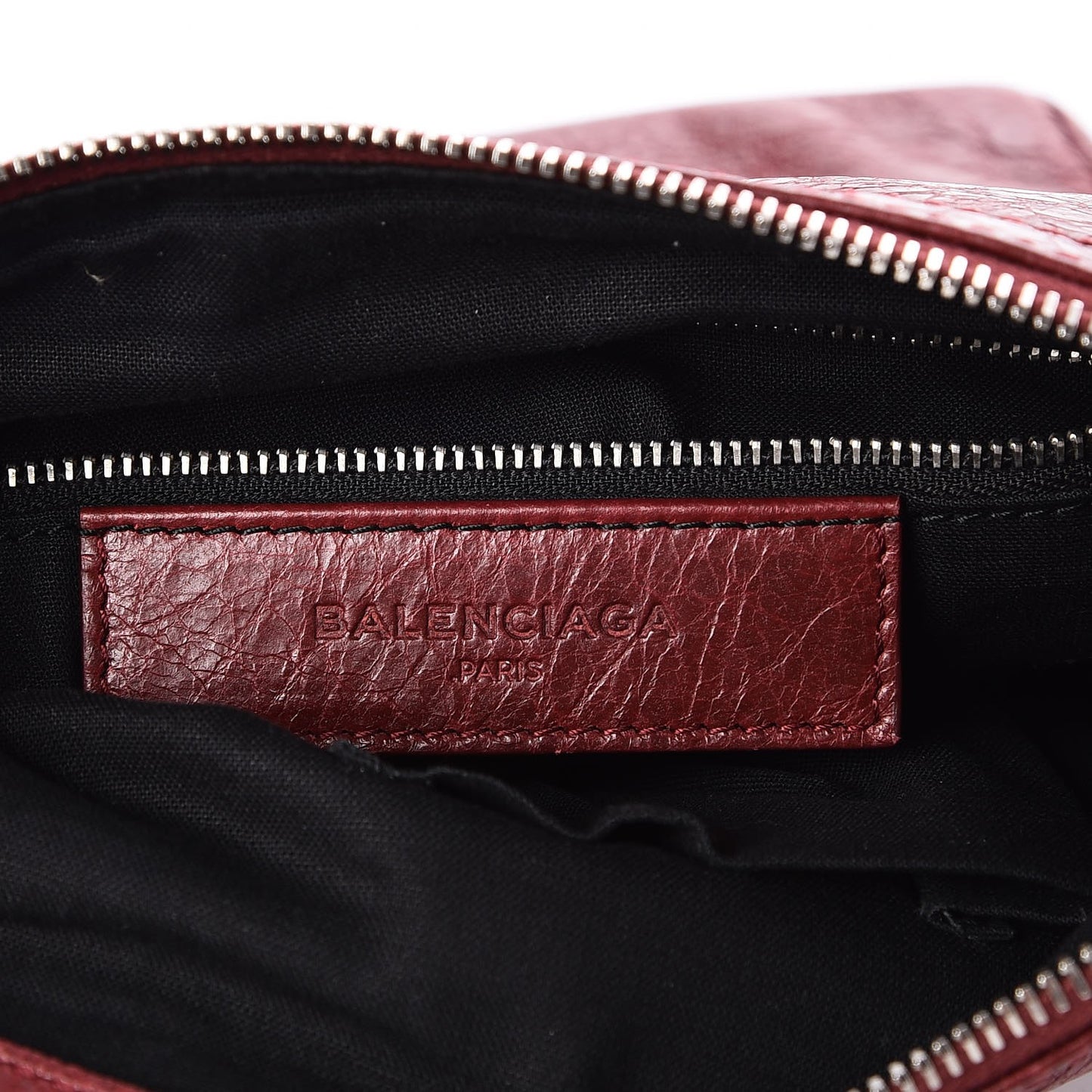 Agneau Giant 12 Silver Hardware Flat Crossbody Rouge Cerise