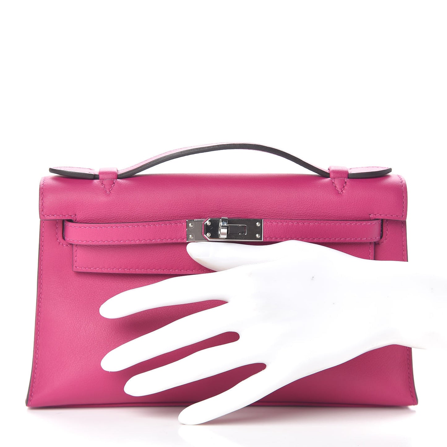 Swift Kelly Pochette Clutch Rose Pourpre