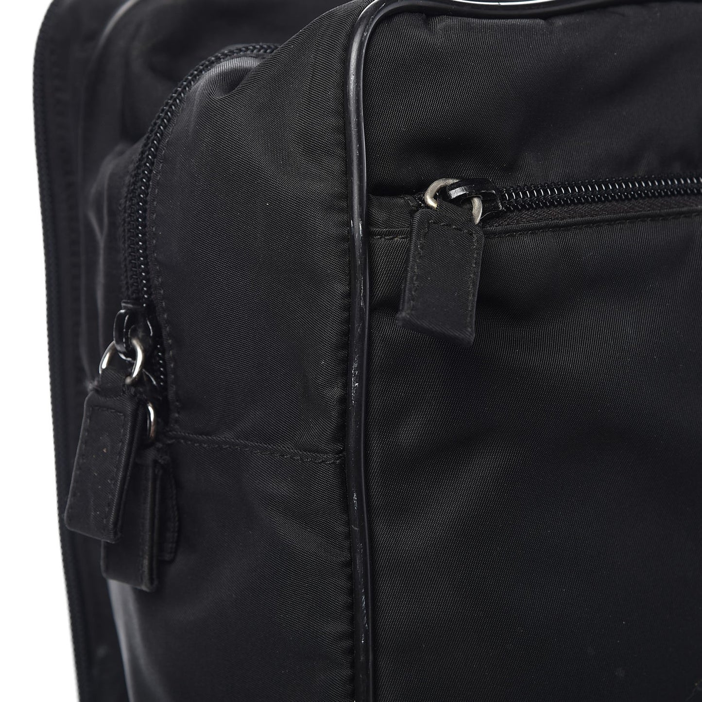 Tessuto Nylon Vela Diaper Bag Black