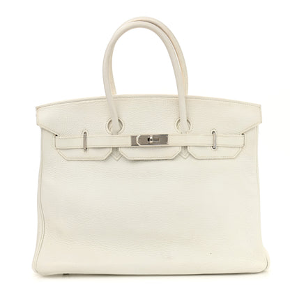 Hermes Taurillon Clemence Birkin 35 White 1 of 24