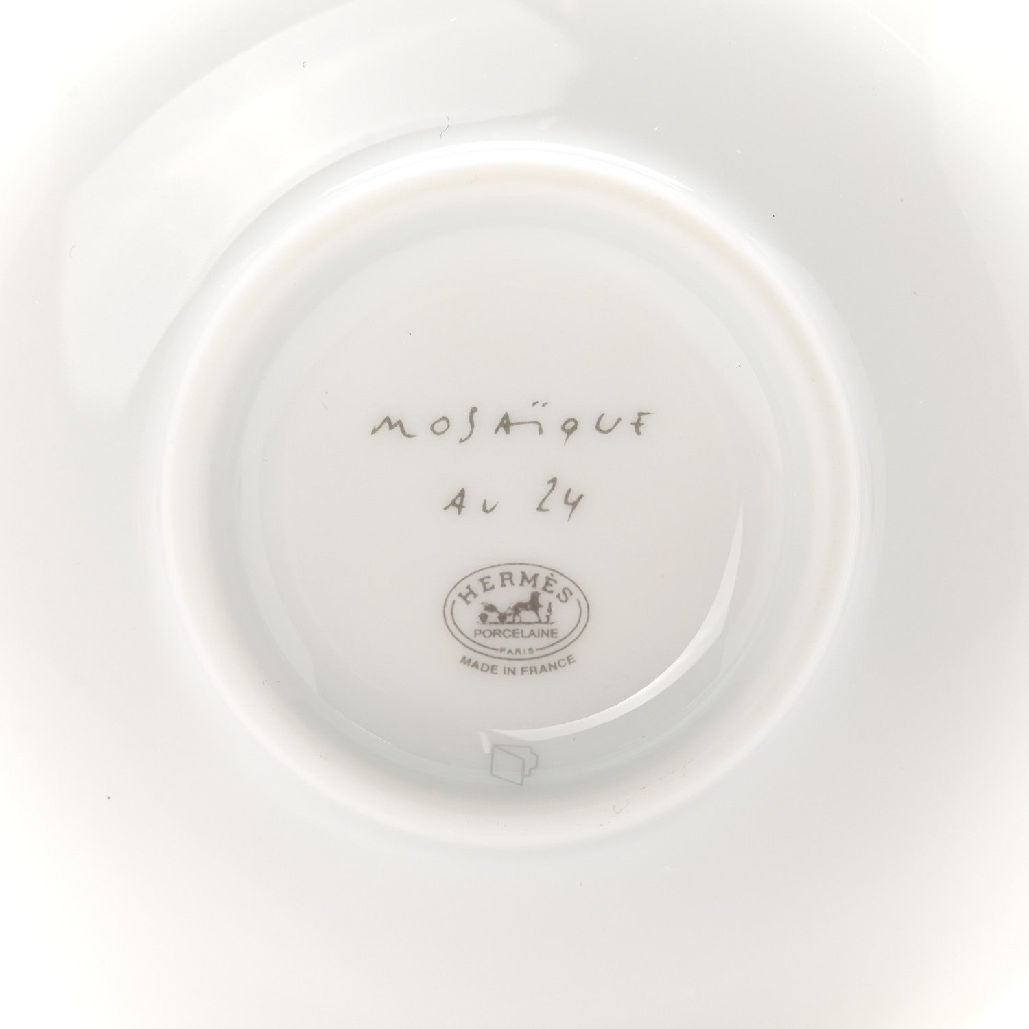 Hermes Porcelain Mosaique au 24 Soy Dish 4 of 5