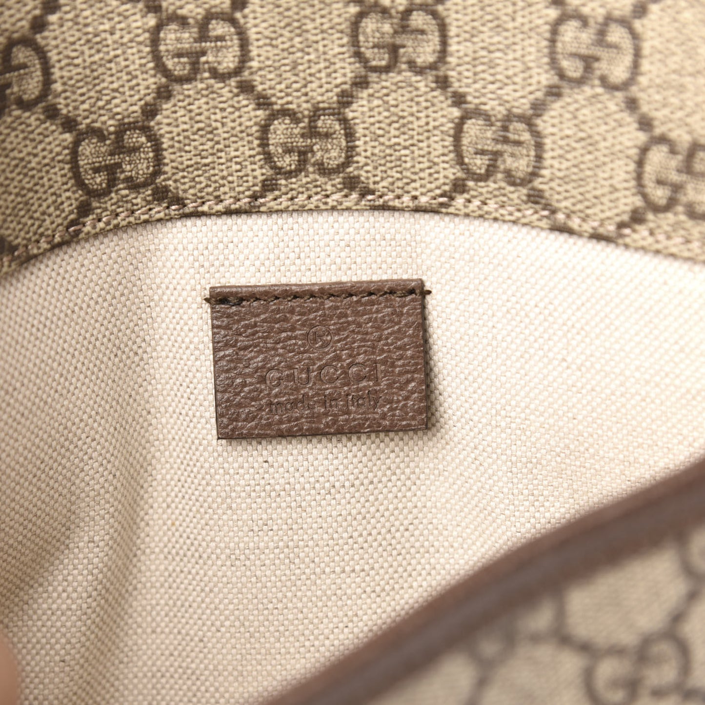 GG Supreme Monogram Neo Vintage Web Belt Bag Brown