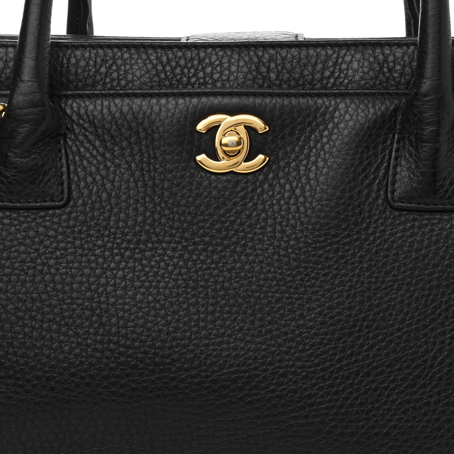 Chanel Calfskin Cerf Executive Shopper Tote Black 9 of 17