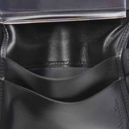 Christian Dior Monogram Compact Wallet Black 7 of 7
