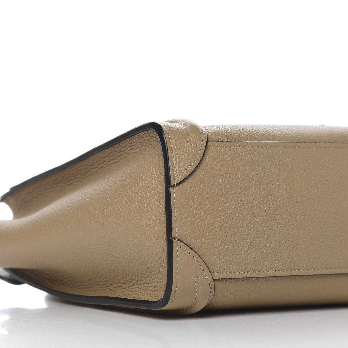 Drummed Calfskin Nano Luggage Dune