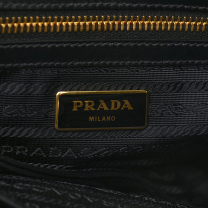 Prada Jacquard Logo Tote Black 6 of 9