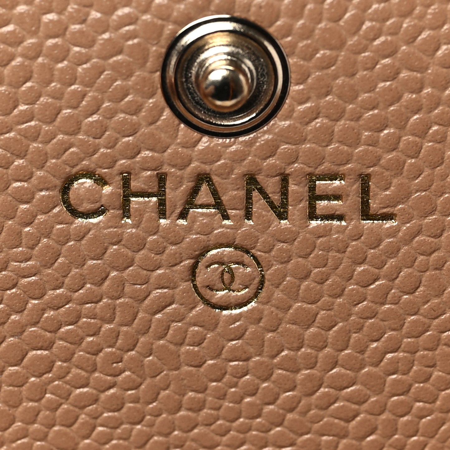 Caviar Quilted Multi Chain CC Large Gusset Flap Wallet Brown
