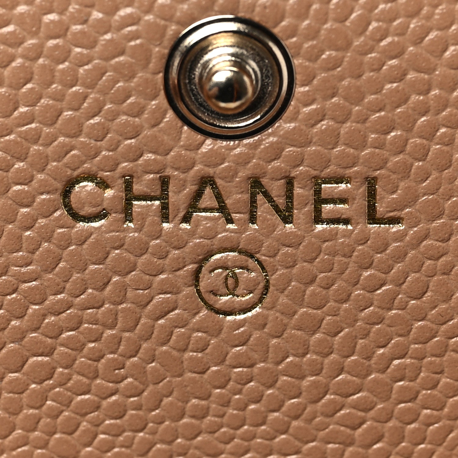 Chanel Caviar Quilted Multi Chain CC Large Gusset Flap Wallet Brown 6 of 9