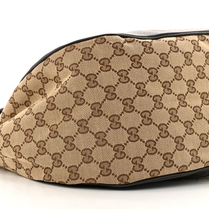 Gucci Monogram Medium Charlotte Hobo Brown 9 of 12