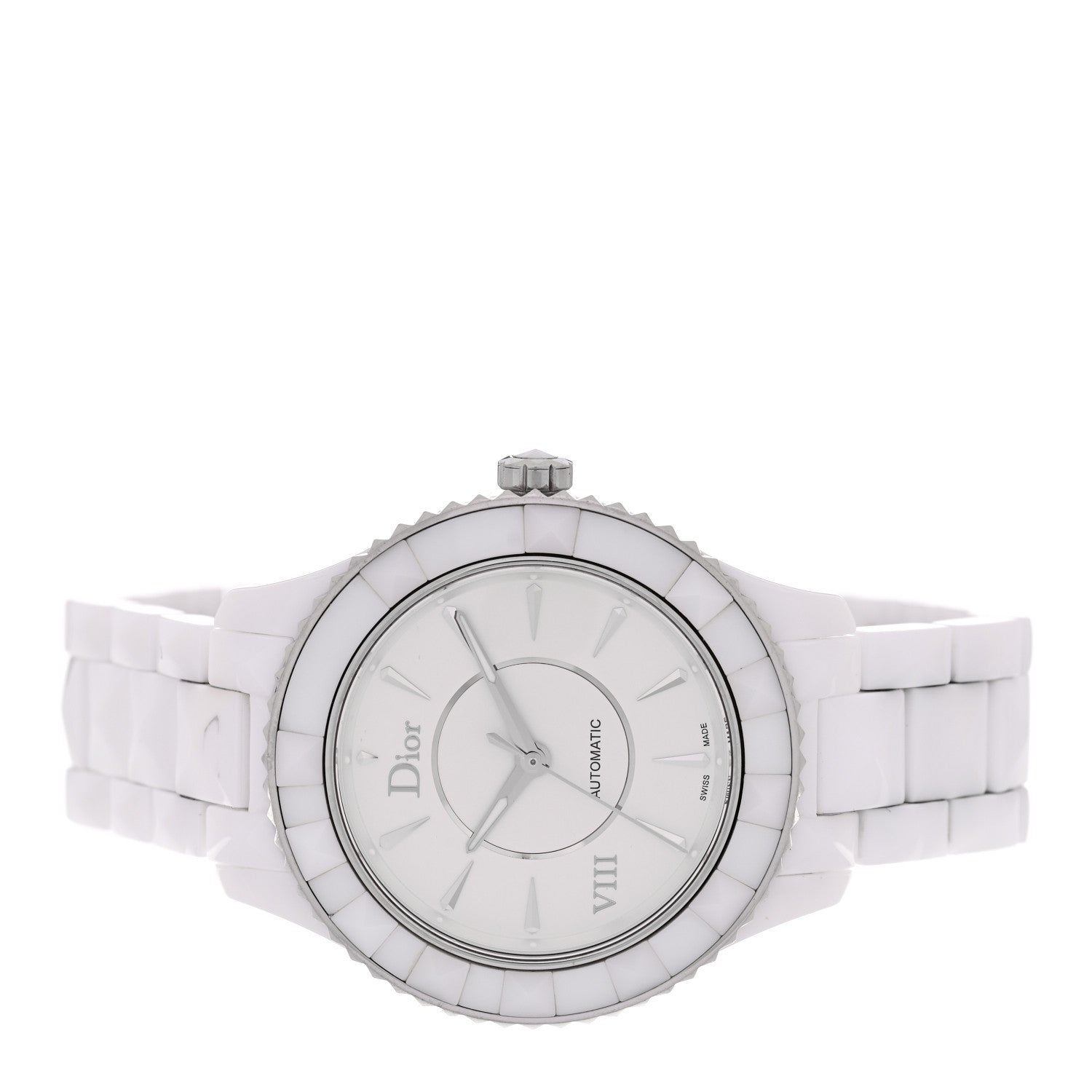 ディオール 腕時計 48.122.2 レディース 白 Christian Dior Stainless Steel Ceramic 38mm Dior VIII Automatic