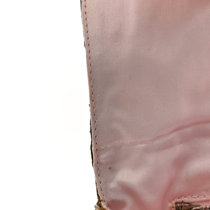 Christian Dior Beaded Fabric Flap Clutch Beige 9 of 12