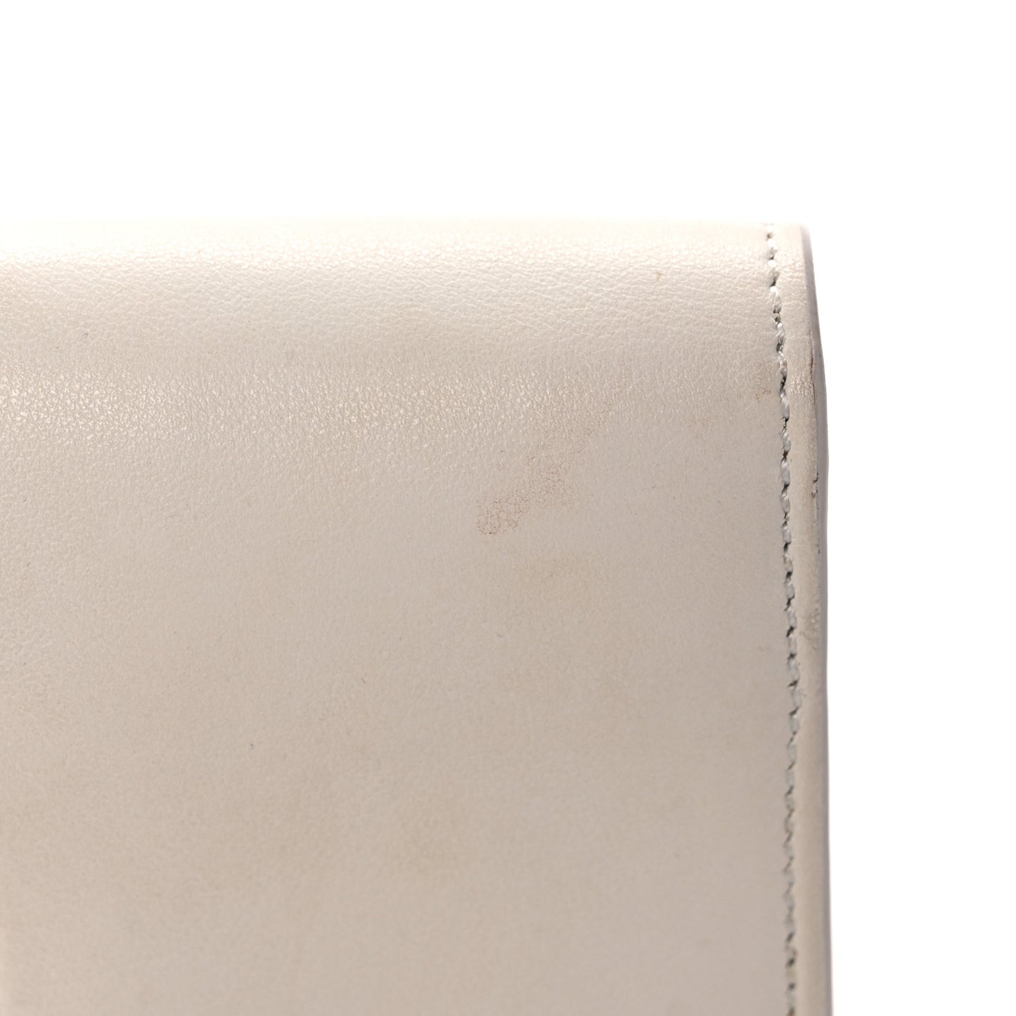 Calfskin Sedgwick Zip Clutch White