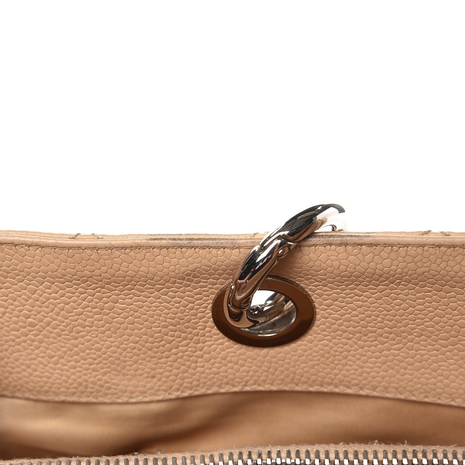 Chanel Caviar Quilted Grand Shopping Tote GST Beige 12 of 15
