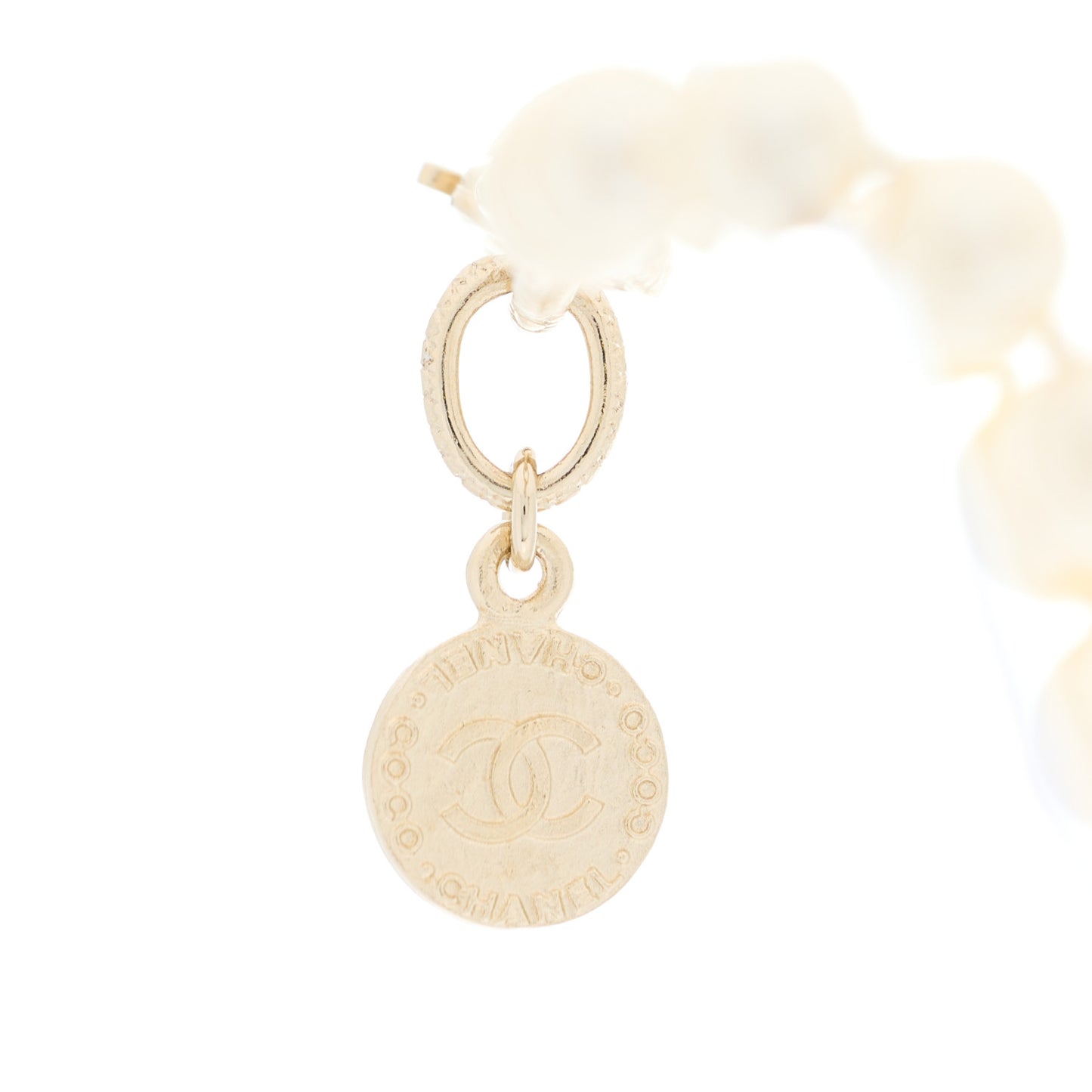 Pearl CC 100th Anniversary Necklace Light Gold
