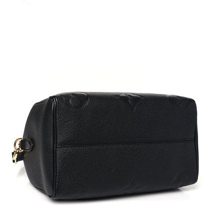 Louis Vuitton Empreinte Monogram Giant Speedy Bandouliere 25 Black 4 of 9