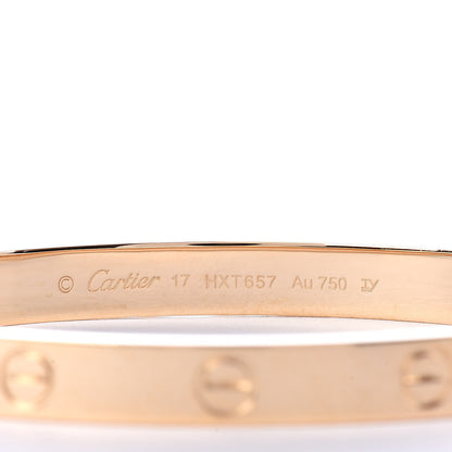 Cartier 18K Yellow Gold LOVE Bracelet 17 4 of 7