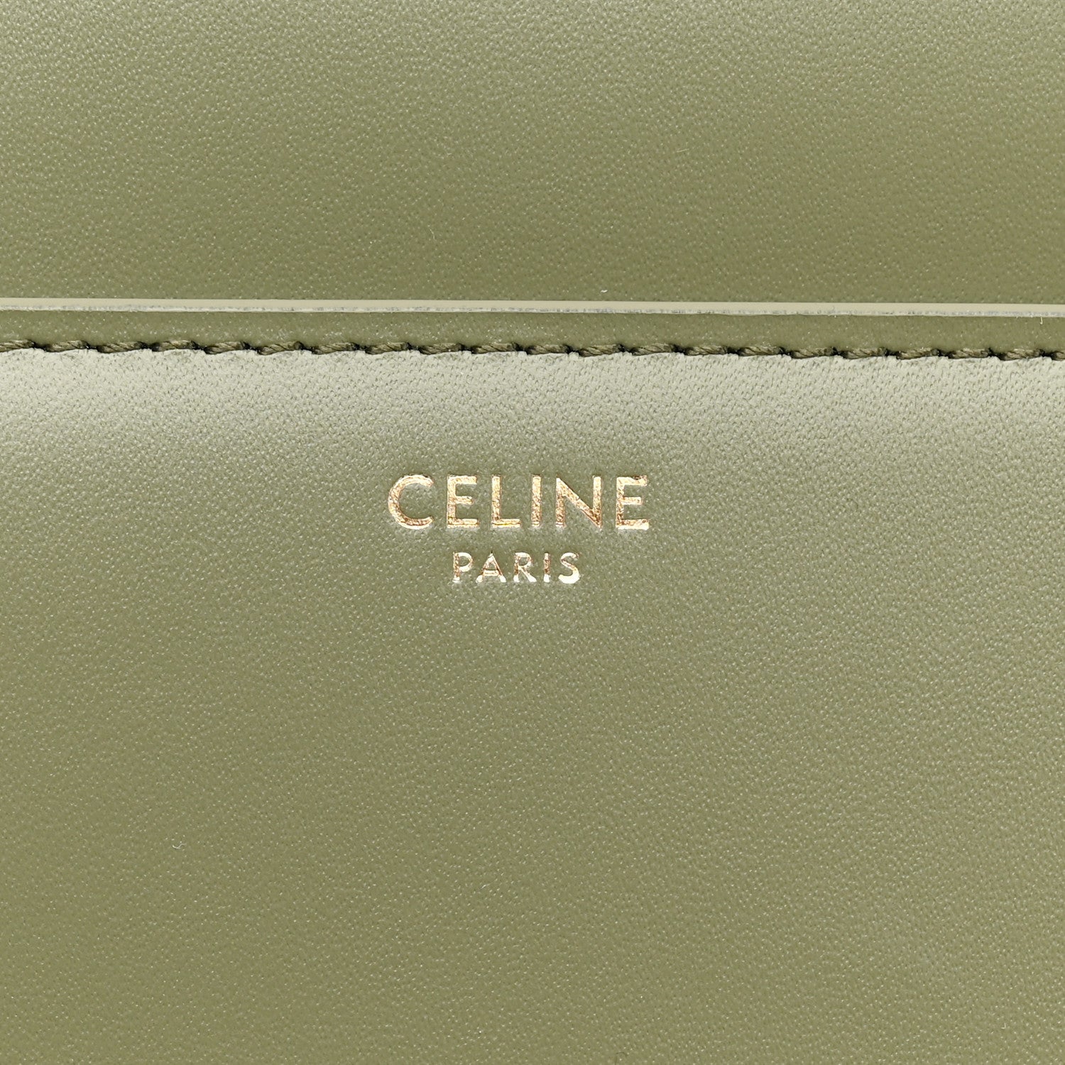 Celine Satinated Calfskin Medium 16 Top Handle Bag Sage 7 of 13