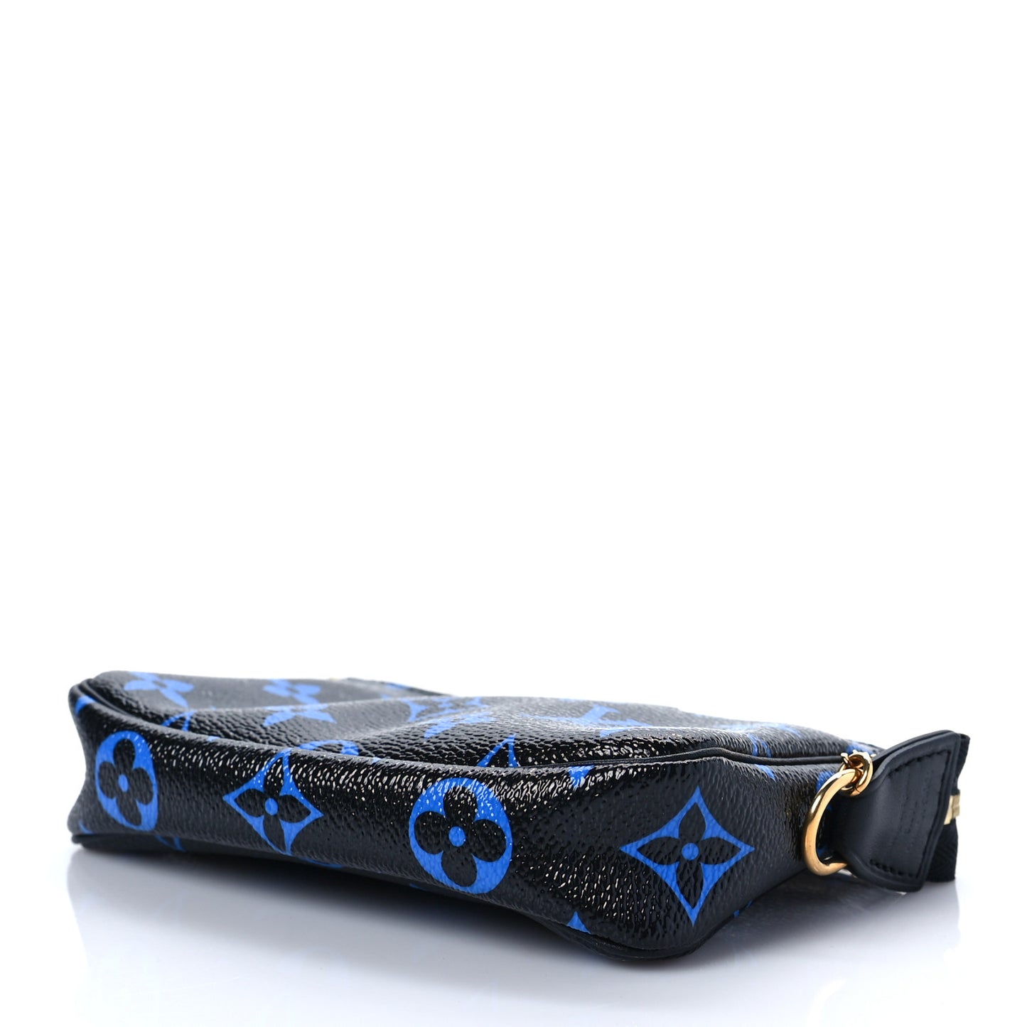 Colored Monogram Mini Pochette Accessories Blue Black