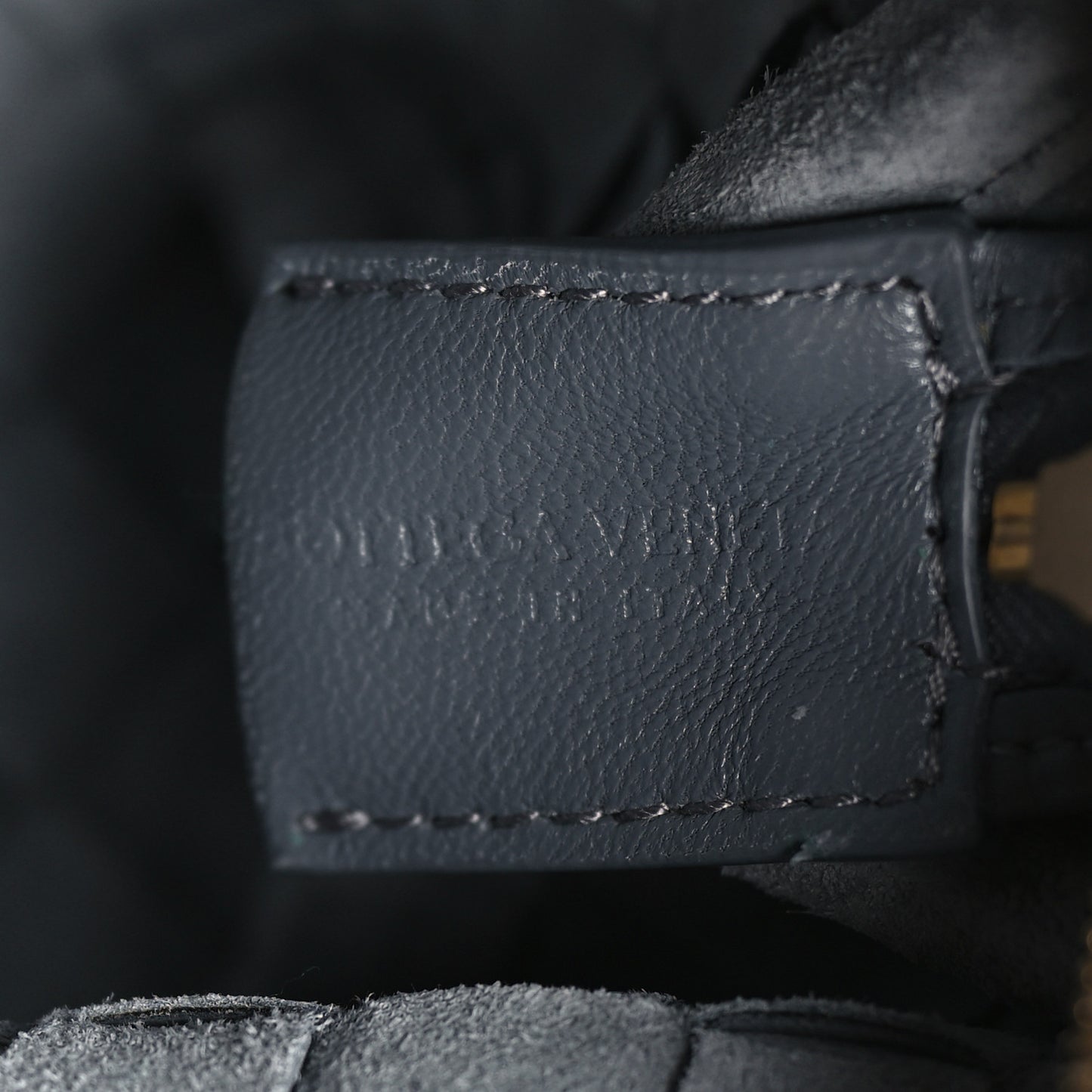 Nappa Intrecciato Mini Loop Camera Bag Thunder