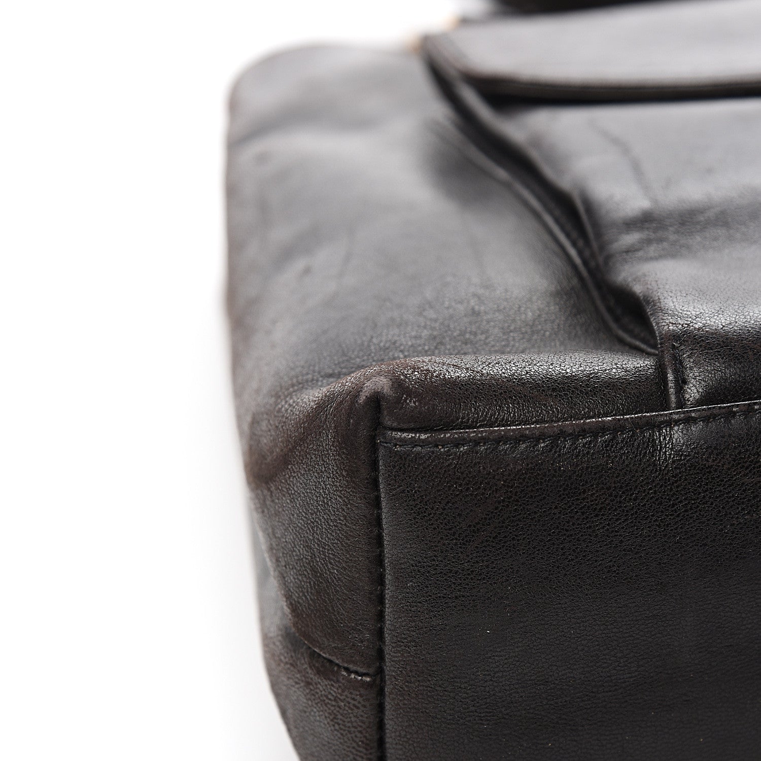 Chanel Lambskin CC Flap Shopping Tote Black 8 of 14