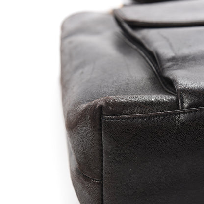 Chanel Lambskin CC Flap Shopping Tote Black 8 of 14