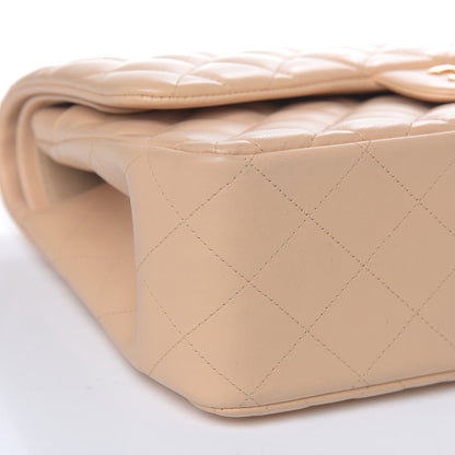 Chanel Lambskin Quilted Jumbo Double Flap Beige Clair 5 of 12
