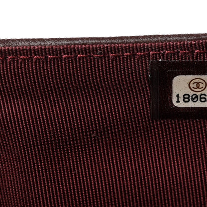 Chanel Lambskin Quilted Large Flap Wallet Black 8 of 13