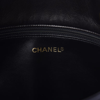 Chanel Lambskin Flap Shoulder Bag Black 9 of 10