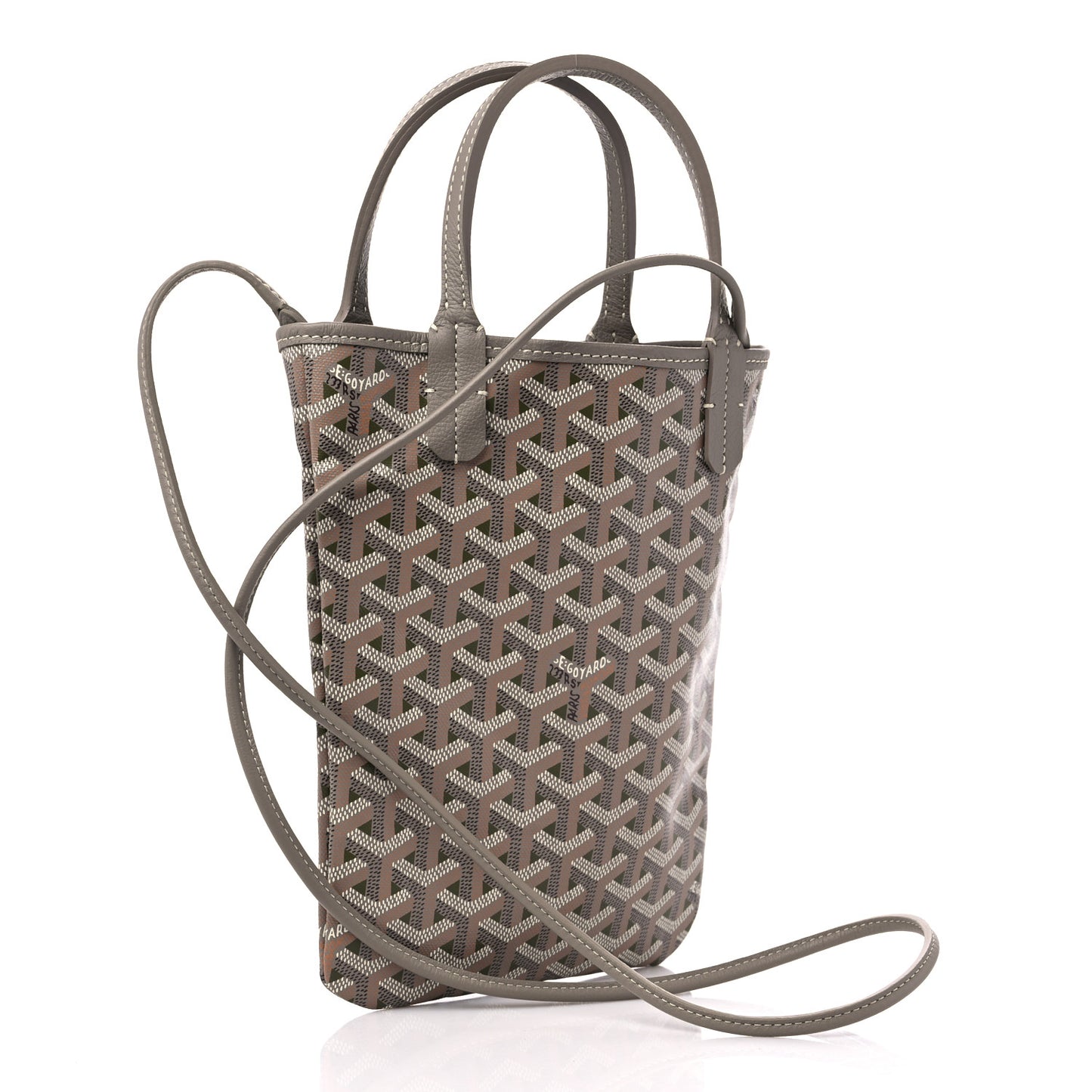 Goyardine Poitiers Claire Voie Tote Grege Khaki