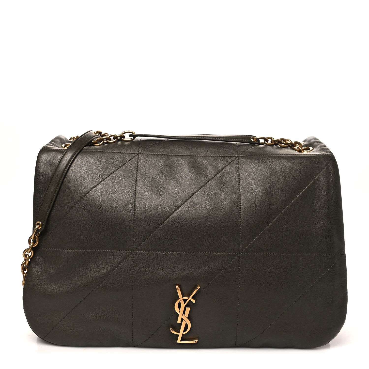 Saint Laurent Lambskin Matelasse Monogram Large Jamie 4.3 Light Musk 1 of 11