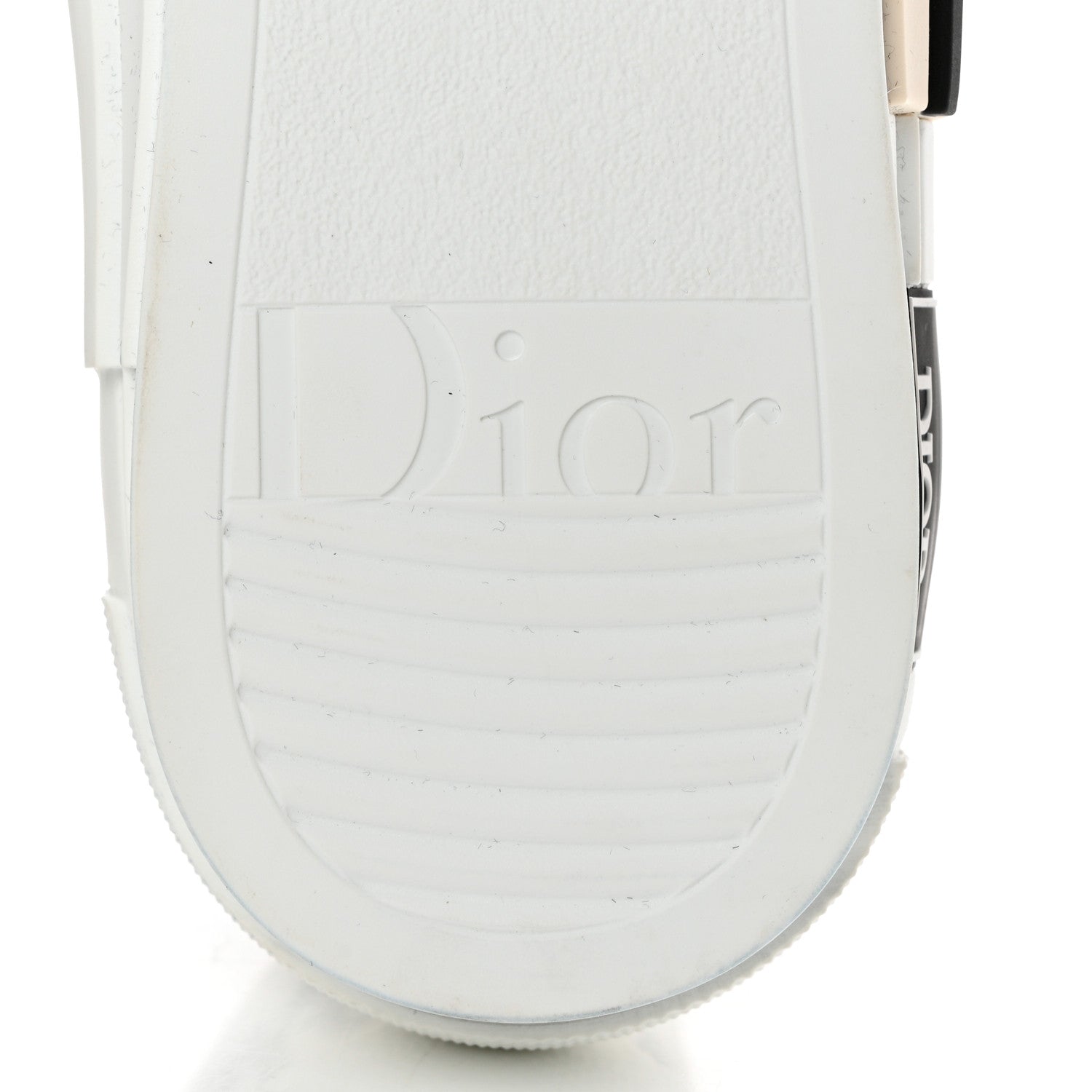 Christian Dior Technical Canvas Oblique Mens B23 High Top Sneakers 39 White Black 8 of 8