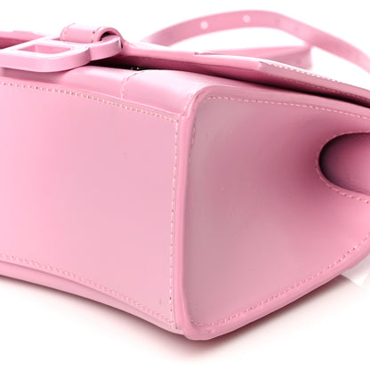Balenciaga Shiny Box Calfskin Tonal B Hourglass Top Handle Bag XS Candy Pink 11 of 12