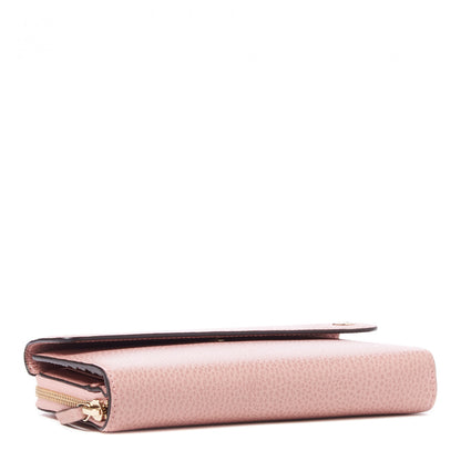 Gucci Dollar Calfskin Interlocking G Continental Wallet Soft Pink 3 of 8