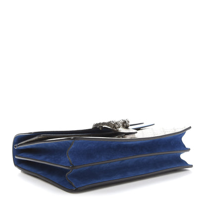 Gucci GG Supreme Monogram Medium Dionysus Shoulder Bag Blue 3 of 14
