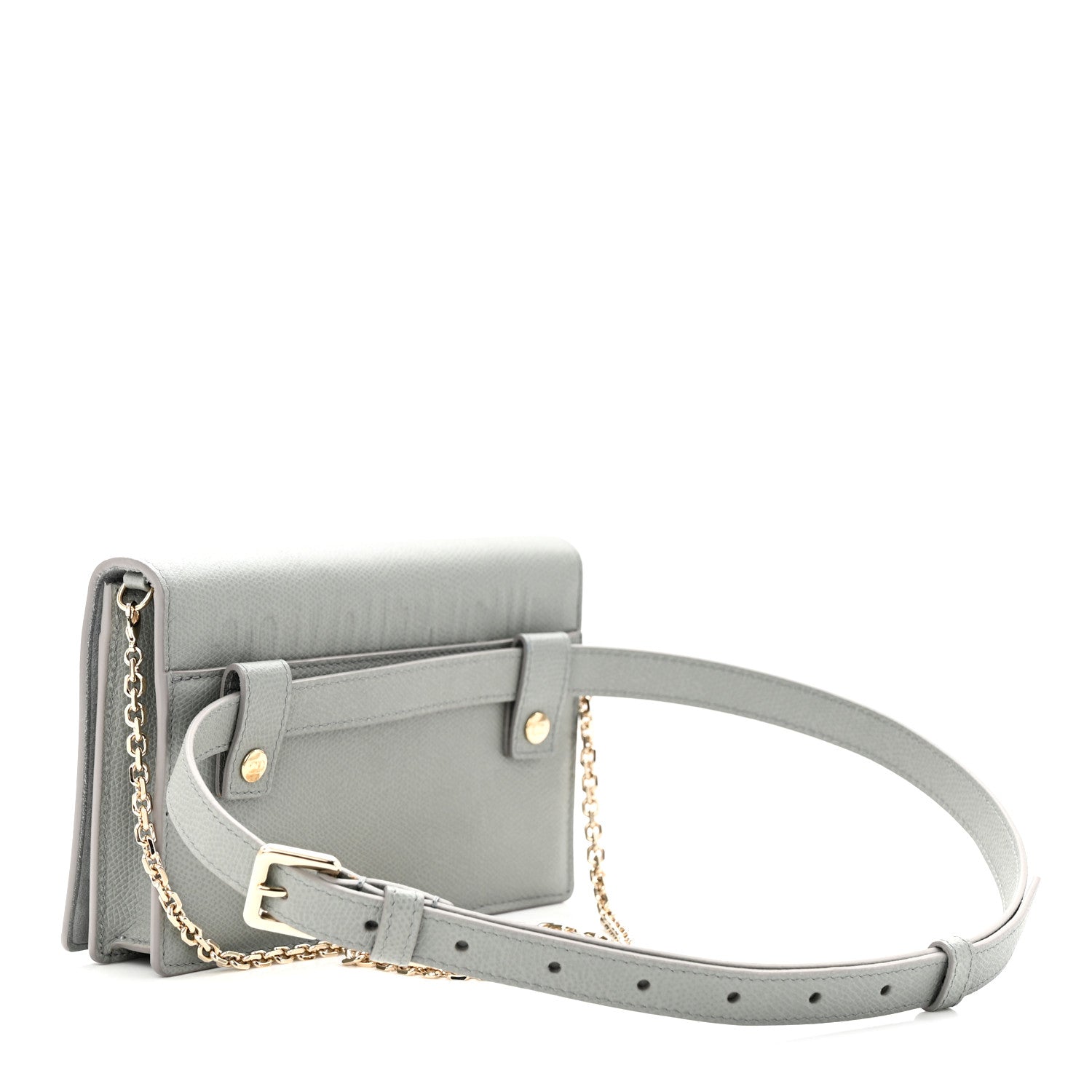 Christian Dior Grained Calfskin 30 Montaigne 2 in 1 Pouch Grey 4 of 11