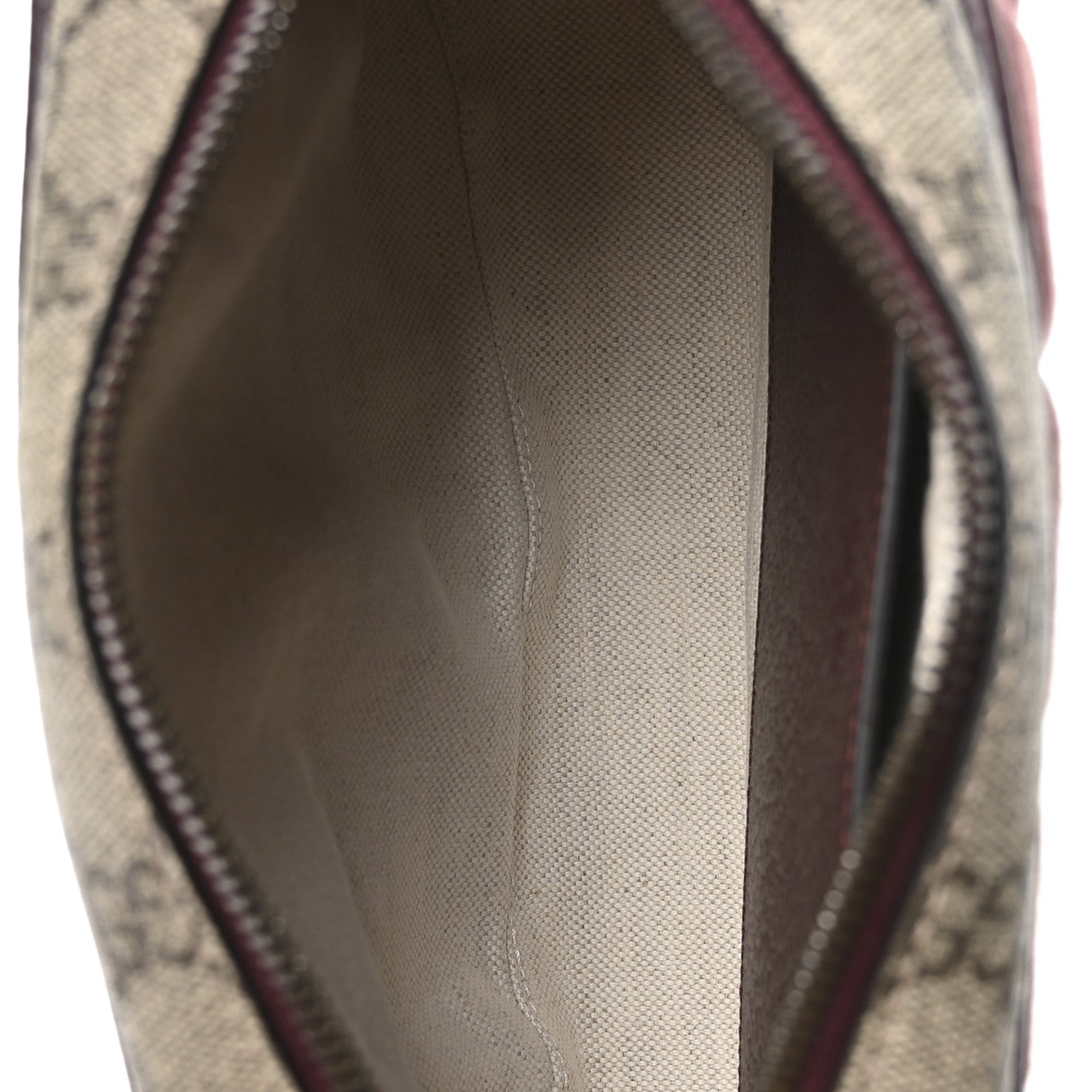 Gucci Monogram GG Mignon Textured Dollar Calfskin GG Supreme Monogram Quilted Small Crossbody Bag  Burgundy Beige Ebony 5 of 11