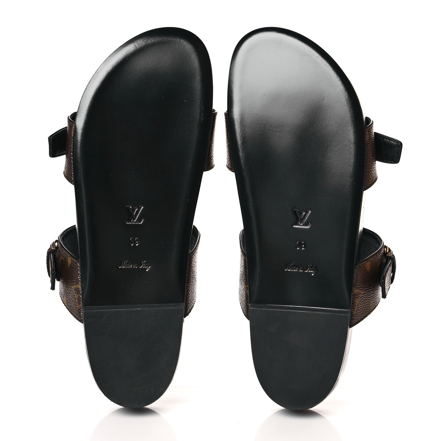 Louis Vuitton Monogram Bom Dia Mule Sandals 39 Black 5 of 8