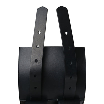Christian Dior Calfskin Grommet Saddle Belt 80 Black 6 of 7
