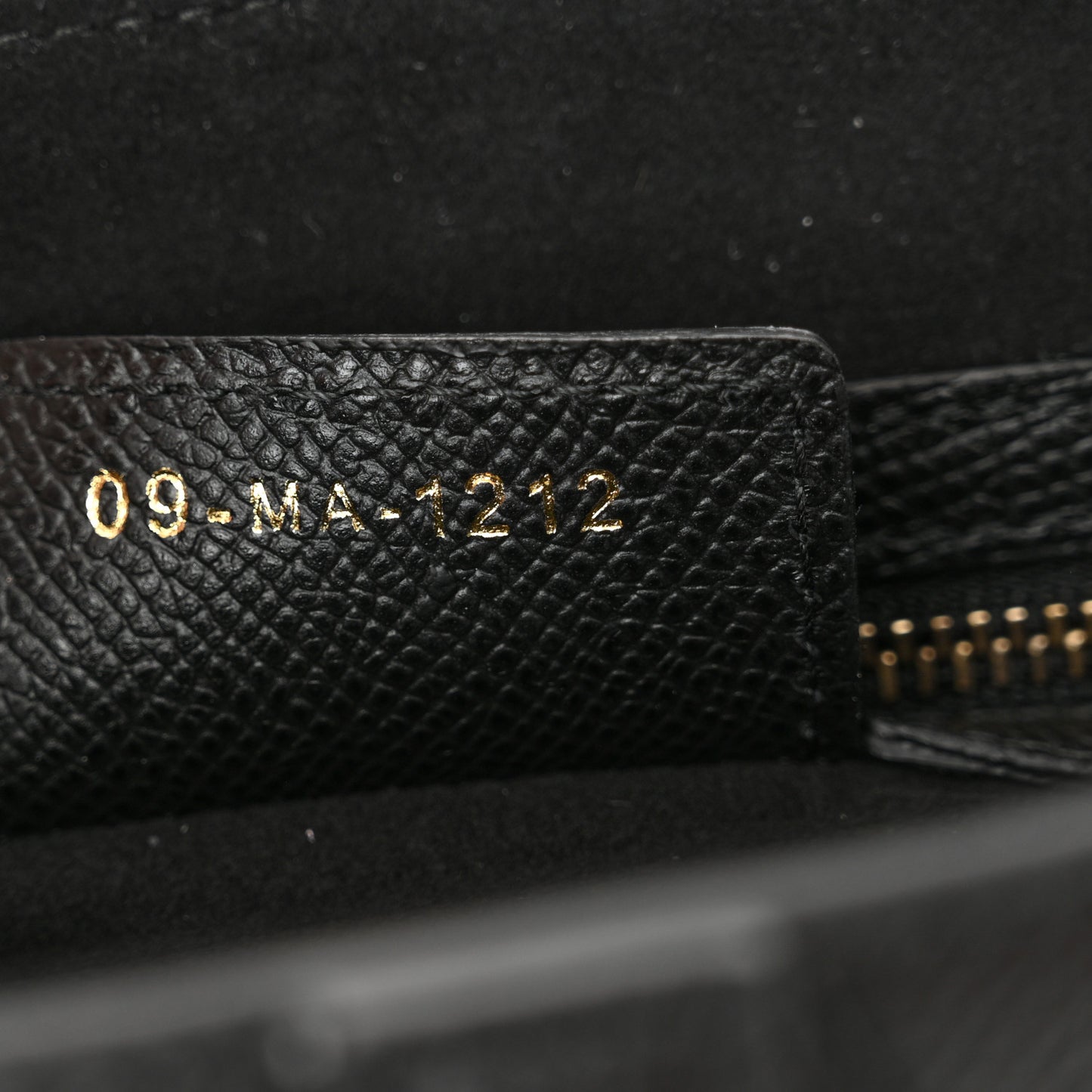 Grained Calfskin Saddle Bag With Strap Black