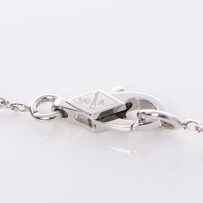 Van Cleef & Arpels 18K White Gold Turquoise Sweet Alhambra Butterfly Bracelet 9 of 12