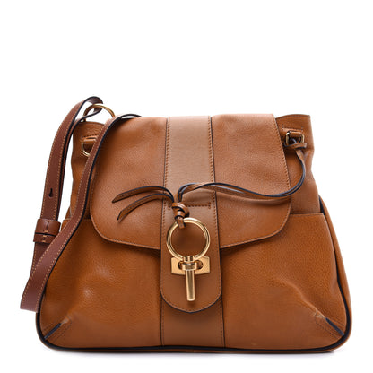 Chloe Grained Lambskin Medium Lexa Shoulder Bag Mustard Brown 1 of 16