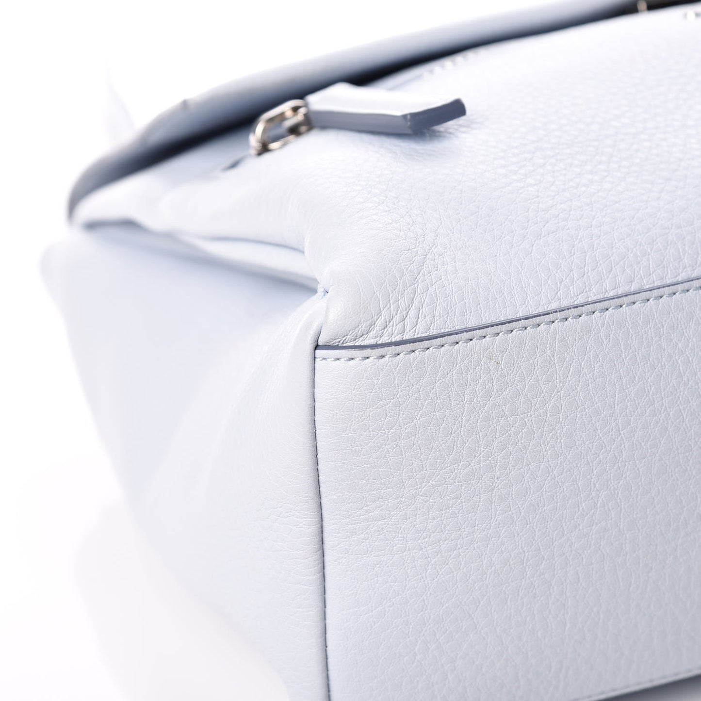 Calfskin Small Pandora Pure Flap Bag Light Blue
