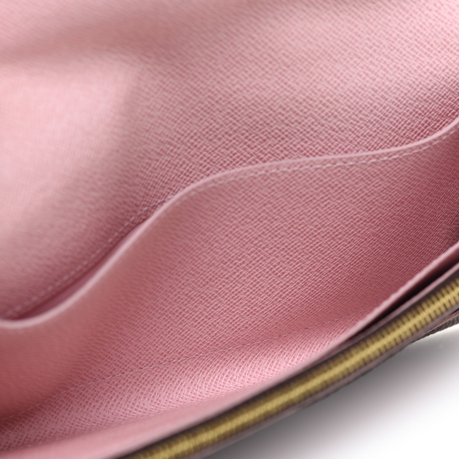Louis Vuitton Damier Ebene Caissa Wallet Rose Ballerine 8 of 10