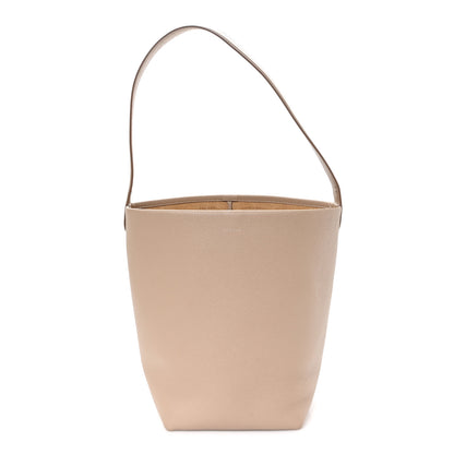 The Row Grained Calfskin Medium N/S Park Tote Dark Taupe 1 of 9